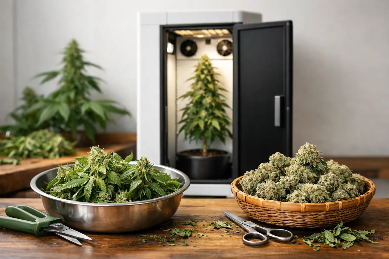 Should You Trim Wet or Dry Cannabis at Harvest? — ColaXpress blog post.